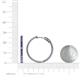 4 - Melissa 1.32 ctw (2.00 mm) Inside Outside Round Iolite Eternity Hoop Earrings 