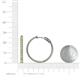 4 - Melissa 2.21 ctw (2.00 mm) Inside Outside Round Peridot Eternity Hoop Earrings 
