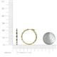 4 - Melissa 0.90 ctw (1.70 mm) Inside Outside Round Iolite and Lab Grown Diamond Eternity Hoop Earrings 