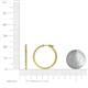 4 - Melissa 1.00 ctw (1.70 mm) Inside Outside Round Yellow Sapphire and Lab Grown Diamond Eternity Hoop Earrings 