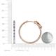 4 - Melissa 2.85 ctw (2.30 mm) Inside Outside Round Tanzanite and Lab Grown Diamond Eternity Hoop Earrings 