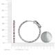 4 - Melissa 16.50 ctw (2.30 mm) Inside Outside Round Pink Tourmaline and Lab Grown Diamond Eternity Hoop Earrings 