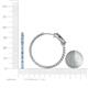 4 - Melissa 2.85 ctw (2.30 mm) Inside Outside Round Blue Topaz and Lab Grown Diamond Eternity Hoop Earrings 