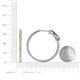 4 - Melissa 16.50 ctw (2.30 mm) Inside Outside Round Peridot and Lab Grown Diamond Eternity Hoop Earrings 