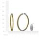 4 - Carisa 1.70 ctw (1.80 mm) Inside Outside Round Citrine Eternity Hoop Earrings 