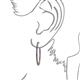 3 - Carisa 1.70 ctw (1.80 mm) Inside Outside Round Iolite Eternity Hoop Earrings 