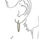 3 - Carisa 2.63 ctw (1.80 mm) Inside Outside Round Black Diamond Eternity Hoop Earrings 