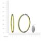 4 - Carisa 2.50 ctw (1.80 mm) Inside Outside Round Yellow Sapphire Eternity Hoop Earrings 