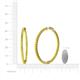 4 - Carisa 2.50 ctw (1.80 mm) Inside Outside Round Yellow Sapphire Eternity Hoop Earrings 