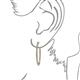 3 - Carisa 2.50 ctw (1.80 mm) Inside Outside Round Natural Diamond Eternity Hoop Earrings 