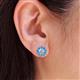 2 - Serena 1.62 ctw (3.00 mm) Round Blue Topaz Jackets Earrings 