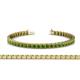 1 - Nancie 3.30 mm Green Garnet Eternity Tennis Bracelet 