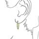 3 - Carisa 11.00 ctw (2.30 mm) Inside Outside Round Peridot and Natural Diamond Eternity Hoop Earrings 