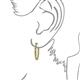 3 - Carisa 1.60 ctw (2.30 mm) Inside Outside Round Citrine and Lab Grown Diamond Eternity Hoop Earrings 