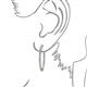 3 - Carisa 6.45 ctw (2.70 mm) Inside Outside Round Tanzanite Eternity Hoop Earrings 