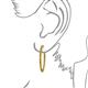 3 - Carisa 4.73 ctw (2.70 mm) Inside Outside Round Citrine Eternity Hoop Earrings 