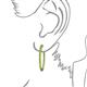 3 - Carisa 7.22 ctw (2.70 mm) Inside Outside Round Peridot Eternity Hoop Earrings 