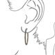 3 - Carisa 6.45 ctw (2.70 mm) Inside Outside Round Smoky Quartz Eternity Hoop Earrings 