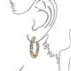 3 - Carisa 11.20 ctw (4.50 mm) Inside Outside Round Natural Diamond Eternity Hoop Earrings 