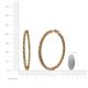 4 - Carisa 2.10 ctw (1.80 mm) Inside Outside Round Citrine and Lab Grown Diamond Eternity Hoop Earrings 