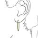 3 - Carisa 2.56 ctw (1.80 mm) Inside Outside Round Peridot and Natural Diamond Eternity Hoop Earrings 