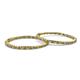 2 - Carisa 5.38 ctw (2.70 mm) Inside Outside Round Citrine and Natural Diamond Eternity Hoop Earrings 