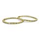 2 - Carisa 6.41 ctw (2.70 mm) Inside Outside Round Yellow Sapphire and Natural Diamond Eternity Hoop Earrings 