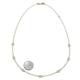 4 - Salina 0.19 ctw (1.9mm) Petite Round Natural Diamond by the Yard Necklace 