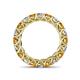 4 - Lucida 3.80 ctw (3.80 mm) Round Citrine and Natural Diamond Eternity Band 