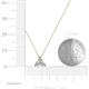 5 - Emma 0.30 ctw (3.00 mm) Round Lab Grown Diamond Three Stone Pendant 