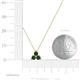 5 - Emma 0.36 ctw (3.00 mm) Round Lab Created Alexandrite Three Stone Pendant 