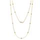 1 - Lien (13 Stn/2.3mm) Citrine on Cable Necklace 
