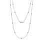 1 - Lien (13 Stn/2.3mm) Diamond on Cable Necklace 