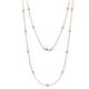 1 - Lien (13 Stn/2.3mm) Diamond on Cable Necklace 