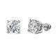 Alina Round Diamond 2.00 ctw (SI1/GH) Four Prongs Solitaire Stud Earrings 