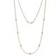1 - Salina (7 Stn/2.3mm) Peridot on Cable Necklace 