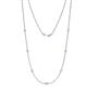 1 - Salina (7 Stn/2.3mm) Yellow Sapphire on Cable Necklace 