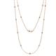 1 - Lien (13 Stn/2.3mm) Citrine and Diamond on Cable Necklace 