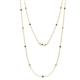 1 - Lien (13 Stn/2.3mm) Black and White Diamond on Cable Necklace 