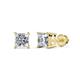 1 - Zoey Princess Cut Lab Grown Diamond  1.00 ctw (VS/EG) Four Prongs Solitaire Stud Earrings 