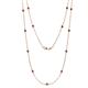 1 - Lien (13 Stn/2.6mm) Ruby on Cable Necklace 