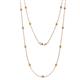 1 - Lien (13 Stn/2.6mm) Citrine on Cable Necklace 