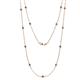 1 - Lien (13 Stn/2.6mm) Iolite on Cable Necklace 
