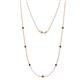 1 - Salina (7 Stn/2.6mm) Blue Sapphire on Cable Necklace 