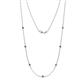 1 - Salina (7 Stn/2.6mm) Iolite on Cable Necklace 