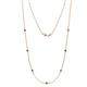 1 - Salina (7 Stn/2.6mm) Iolite on Cable Necklace 