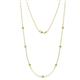 1 - Salina (7 Stn/2.6mm) Peridot on Cable Necklace 