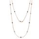 1 - Lien (13 Stn/2.6mm) Blue Sapphire and Diamond on Cable Necklace 