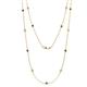 1 - Lien (13 Stn/2.6mm) Black and White Diamond on Cable Necklace 