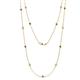 1 - Lien (13 Stn/2.6mm) Smoky Quartz and Diamond on Cable Necklace 